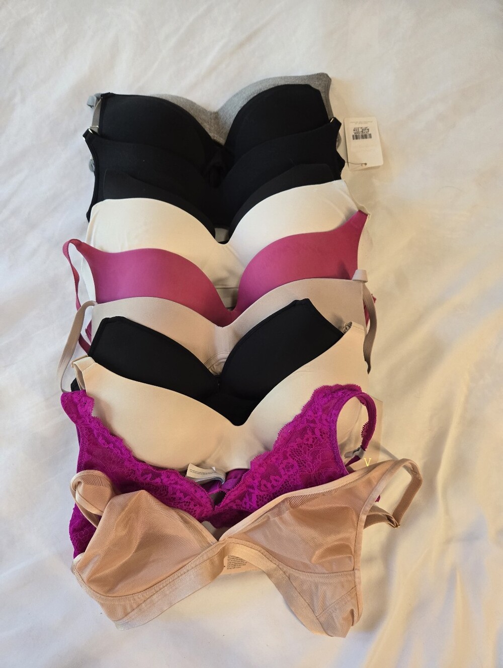 13 Pack No Wire (Except 1) Bras 34B